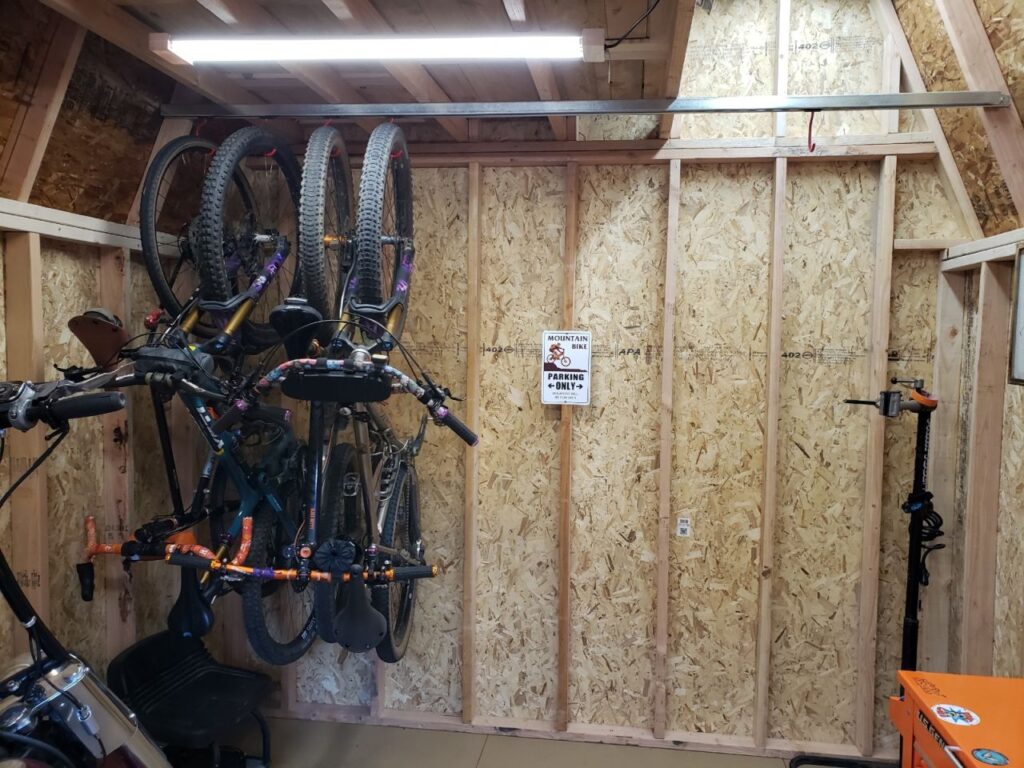 bikes pushed together